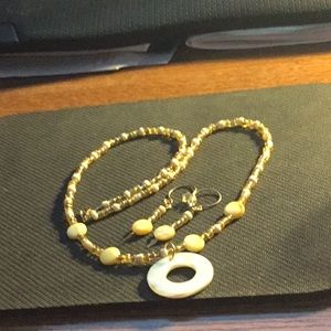 Unique one of a kind handmade Beaded necklace set